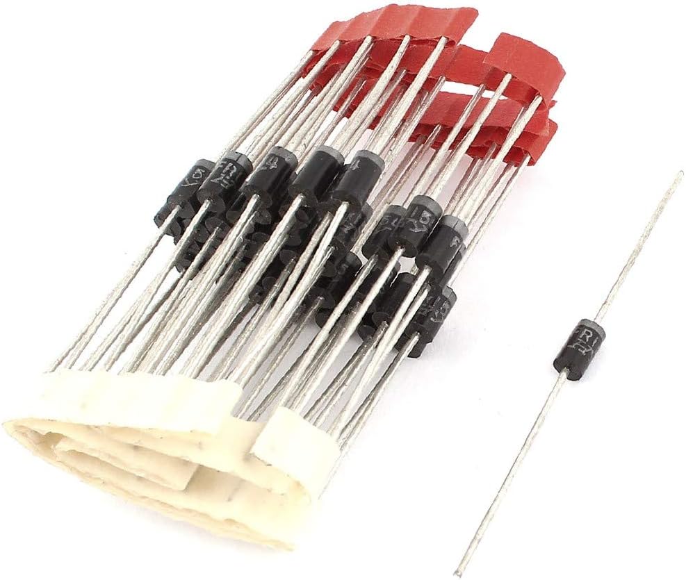 X-DREE 40 piezas FR154 DO-15 diodos rectificadores de recuperación ...