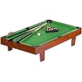 Leomark Portable Pool Table for Children, Compact Billiard Table for Kids, Family Game