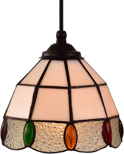 Amazon Venus Lighting ペンダントライト 天井照明 Led 照明器具 アンティーク レトロ おしゃれ アジアン 昭和 ガラス 階段 食卓 キッチン 玄関 トイレ リビング ダイニング ベッドルーム ステンドグラス カラフル 手作り シンプル Venus Lighting ペンダントライト