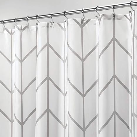 Mdesign Luxury Shower Curtain Cool Shower Curtain With Waffle