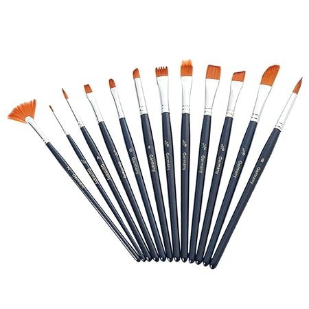 Vococal® 12 Stk Gesicht Body Painting Nylon Haar Make-up Pinselsets - Künstler Körper Malen Aquarell Öl Malerei Kosmetik Pins