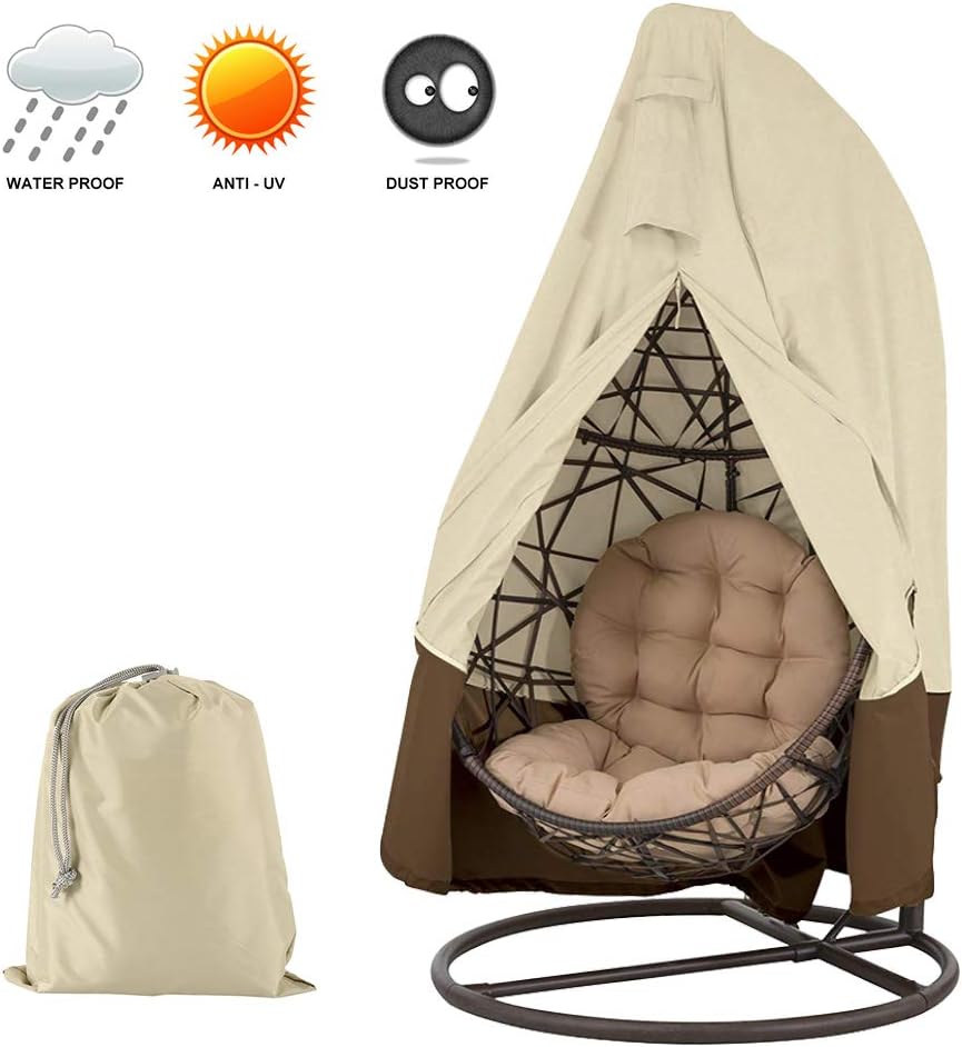 New_Soul Patio Hanging Chair Cover 420D Oxford Fabric Waterproof