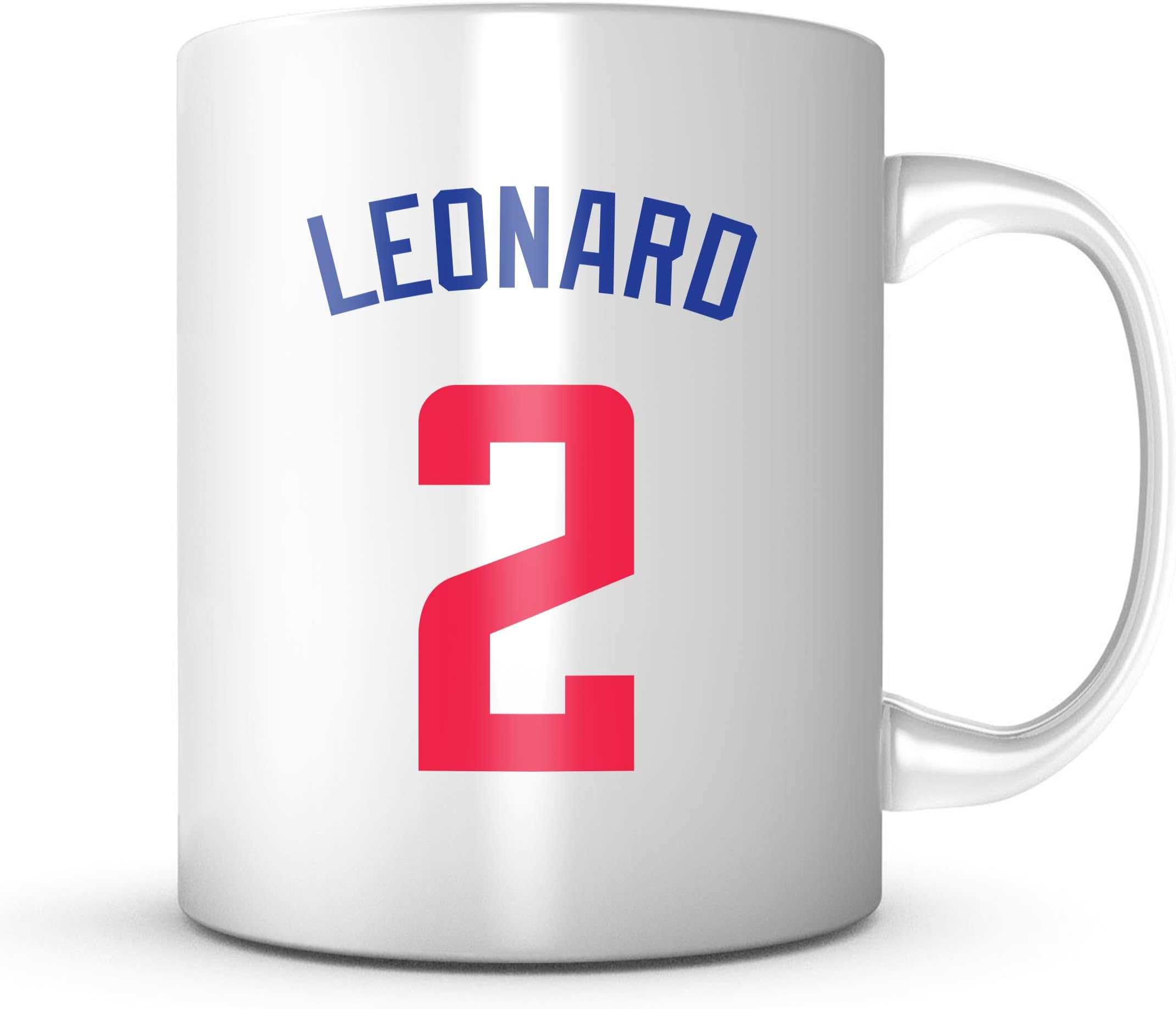 Kawhi Leonard Mug - Los Angeles Basketball Jersey Number Coffee Cup