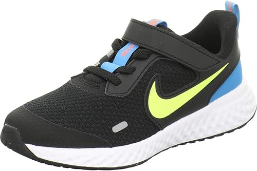 Amazon ナイキ キッズ レボリューション 5 Psv ブラック レモンベノム レーザーブルー ハイパークリムゾン Bq5672 076 076 ブラック レモンb 22 0cm Nike ナイキ 運動靴 スニーカー
