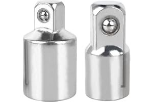 TOKDOOT Impact Socket Adapter and Reducer Set for DEWALT DWMT75310B 3/8-Inch to 1/2-Inch Drive Adapter 1/2" to 3/8"-2pcs