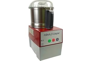 Robot Coupe R2B Ultra B 2.9 Liter Commercial Cutter Mixer Food Processor with Stainless Steel Bowl, 120v, 1 HP, Single Speed, Smooth “S” Blade, Grey, Professional Food Processor for Restaurants