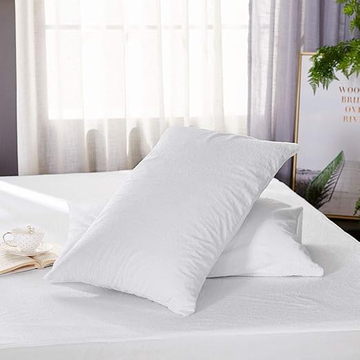 Amazon Com Aoile 1pair 48x74cm White Cotton Soft Pillow Case