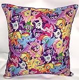 My Little Pony Pillow HANDMADE Grouped Ponies Pillow MLP Pillow Made in USA Pillow is approximately 10” X 11