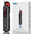 SEVENPARK Hidden Camera Detector - 2025 Portable Camera Finder, GPS Tracker Detector, RF Wireless Signal Scanner for Office, Hotels, Cars, 5 Levels Sensitivity (Black)