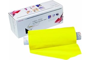 Dycem Bulk Roll Matting, 16" x 10 yd. Roll, Yellow, Non-Slip Material Helps Improve Stabilization & Gripping, Holds Plates & Bowls in Place, Grip Jars When Opening, Cabinet Liner, Exercise Mat, & More