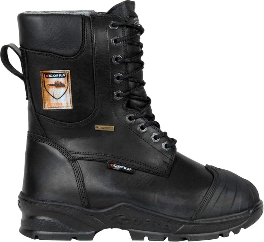 Cofra 21511-000.W43 Size 43 "Energy" Safety Shoes - Black, 43 EU