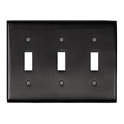 Switch Hits Satin Nickel Black Outlet Wall Plate