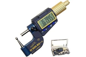 iGaging Reloading Micrometer Tube Ball Spherical Anvil 0-1"/0.00005" Gunsmith X Large Display Gen 2