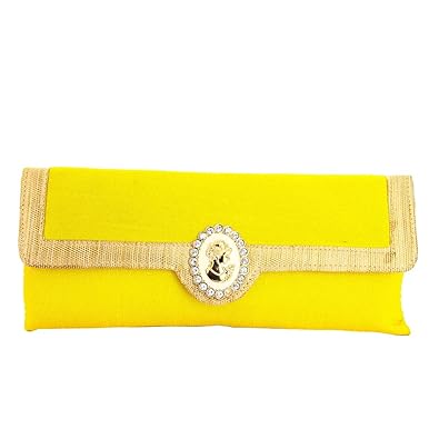 LadyBugBag Stylish Yellow Clutch for Womens Girls - LBB10186
