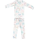 Copper Pearl Two Piece Long Sleeve Toddler Pajamas PJ Sets for Boys and Girls - Adorable Pattern Pajamas, Breathable Fabric to Keep Cool While Sleeping, Sizes 12 Months to 5T - Whimsy