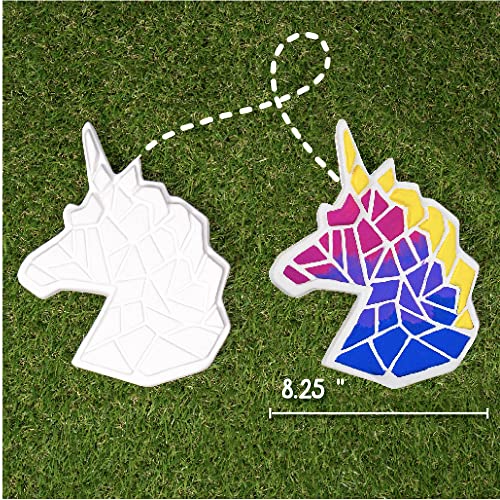 Creative Roots Mosaic Unicorn Stepping Stone, Includes 7Inch Ceramic