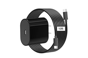 Sunrson 20W USB C Fast Charger with 10ft Long iPad Charging Cord for iPad Pro 12.9, iPad Pro 11 inch 2022/2021/2020/2018, 2022 iPad 10th Generation, iPad Air 5th/4th Generation, iPad Mini 6