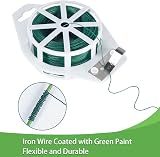 Tenn Well Green Floral Wire 100m 22 Gauge with Cutter Floristry Wreath Making view 2