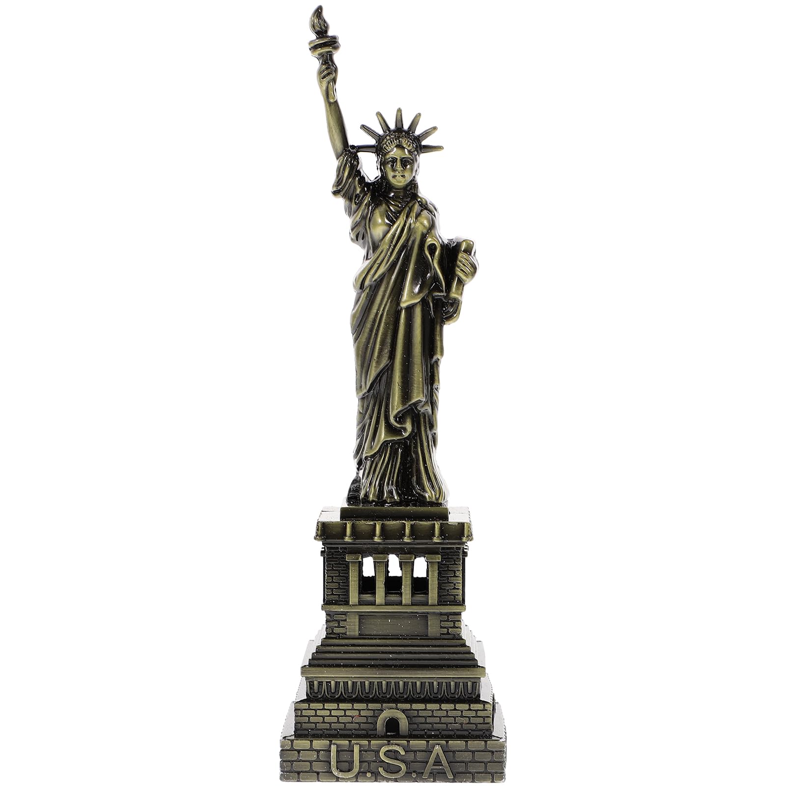 Milisten Statue of Liberty Statue Sculpture New York City Liberty Island Collection Souvenirs Figurines Metal Model decoration Bronze 25CM