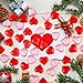 Tatuo 160 Pieces Acrylic Heart Decoration Valentine Gifts Heart Ornaments for Vase Fillers and Table Scatter, 0. 9 Inch(Red and Pink)