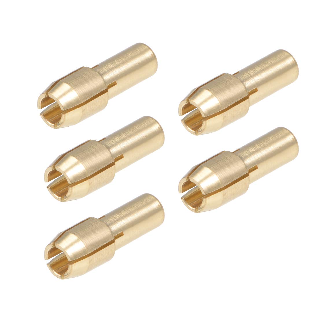 sourcing map Brass Drill Chuck Collet Bits 3.2mm for Rotary Tools 5Pcs
