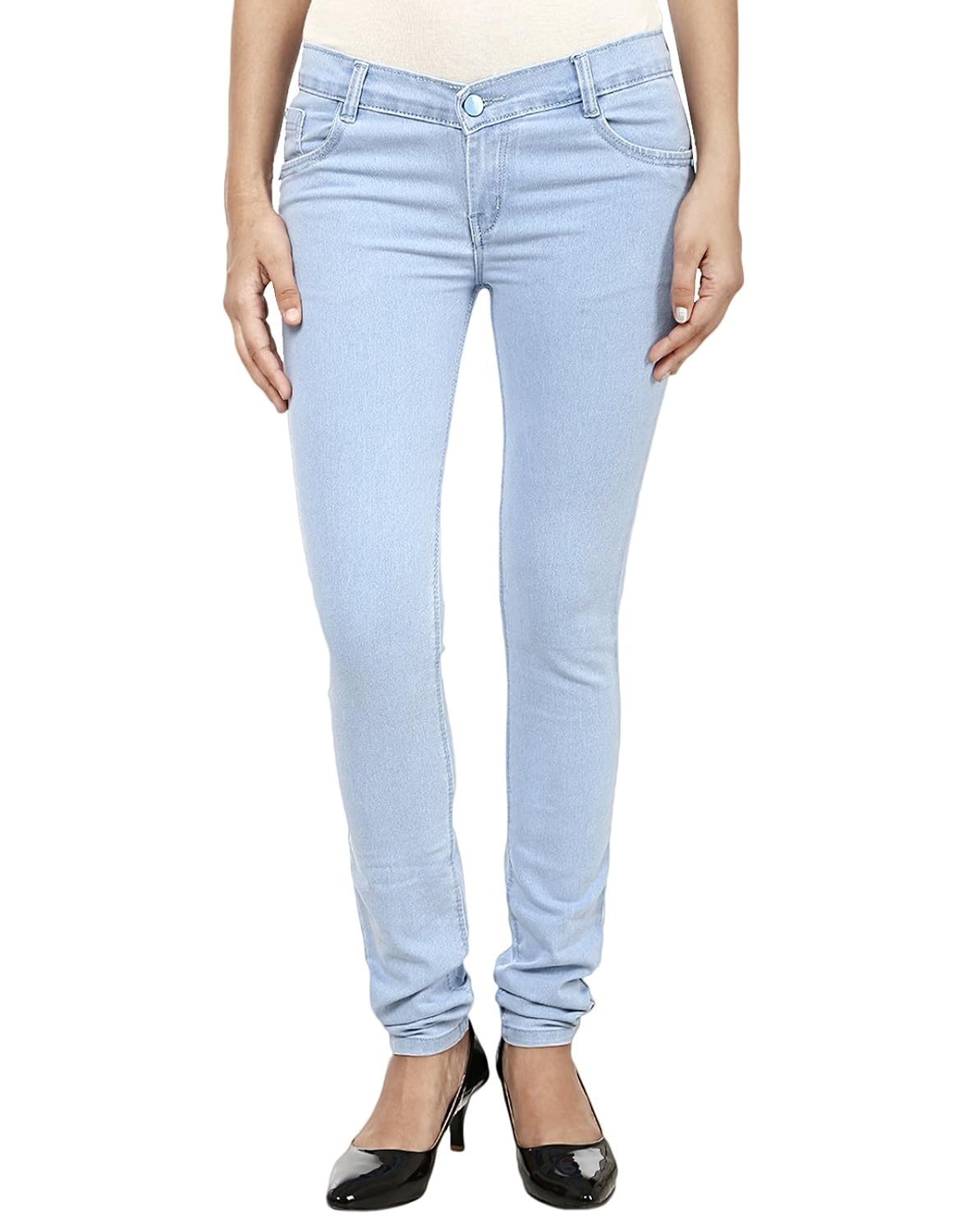 ico blue stor light blue casual denim for women
