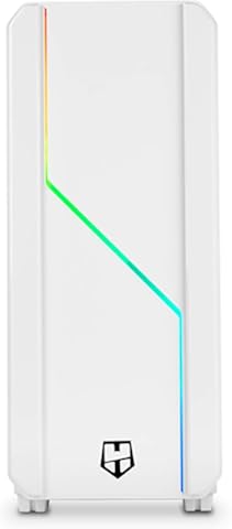 Nox Hummer MC PRO ARGB -NXHUMMERMCPROW- Caja PC, Semi-Torre, tira LED ARGB Rainbow, ventana lateral acrílica, Blanca