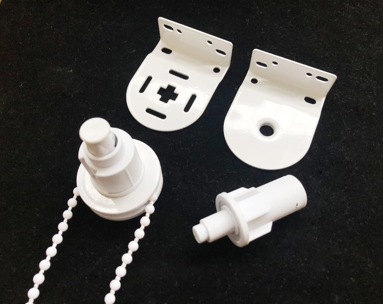 Luanxu 25mm Roller Blind Spares Complete with Metal Brackets & Bead Chain, Mechanism Fittings Roller Blind Clutch Parts Repair Kit, Shade Weight Max Load 3 KGS