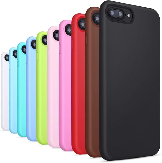 Costyle 10 Pack Candy Color Slim Thin Matte Frosted Soft Tpu Silicone Case Cover Skin Compatible