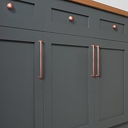 Goo-Ki Brushed Copper Cabinet Pulls with 7.6''Hole