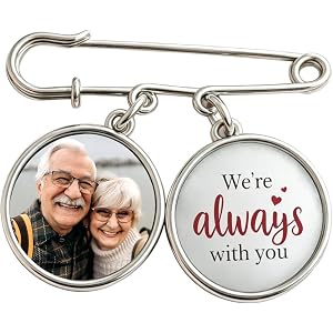 Personalized Graduation Memorial Photo Charm Pin, DIY Custom Label Pin with Photo or Best Wishes Charms, Dreams Achieved Goal