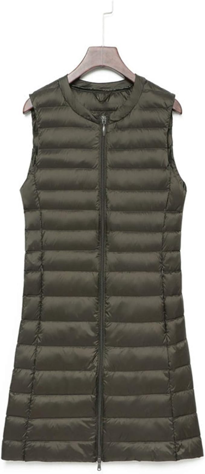 Amazon ダウンベスト レディース インナーダウン 暖かい ノースリーブ ラウンドネック ライトダウン 収納袋付き 軽量 防風 保温 防寒 重ね着 ダウンジャケット ダウンコート アウトドア 中綿コート アウター 秋冬 ベスト 通販