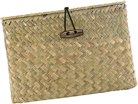 Fenteer Seegras Korb Lagerung Deko Aufbewahrungskorb Fur Kuche Badezimmer Wohnzimmer Beige Amazon De Kuche Haushalt