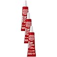 LOCTITE 271 Threadlocker for Automotive: High-Strength, High-Temp, Anaerobic, Heavy-Duty Applications, Works on All Metals | Red, 6 ml Tube (PN: 37421-487232) (Pack of 3)