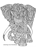 Image de Coloring Covers Notebook (Elephant | Wide Ruled): Notebook for writing, journaling, and notetaking, with coloring design on cover for therapeutic, ...