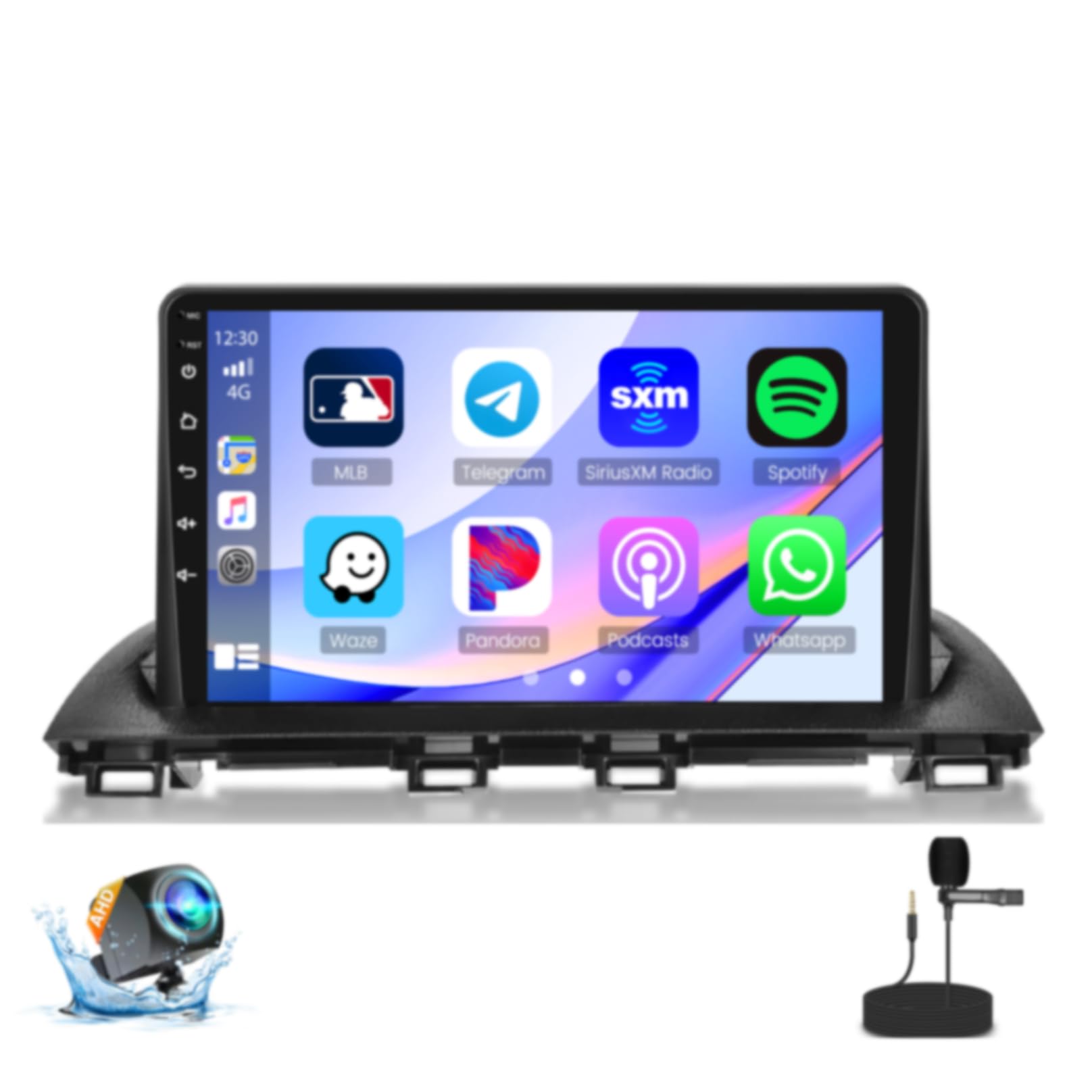 Photo 1 of [1+32G] Android Radio for Mazda 3 2014-2019, 9 Inch Touch Screen for Mazda 3 Car Stereo, Support Mirror Link/GPS Navigation/WiFi/Bluetooth/FM RDS/Steering Wheel Controls + Backup Camera