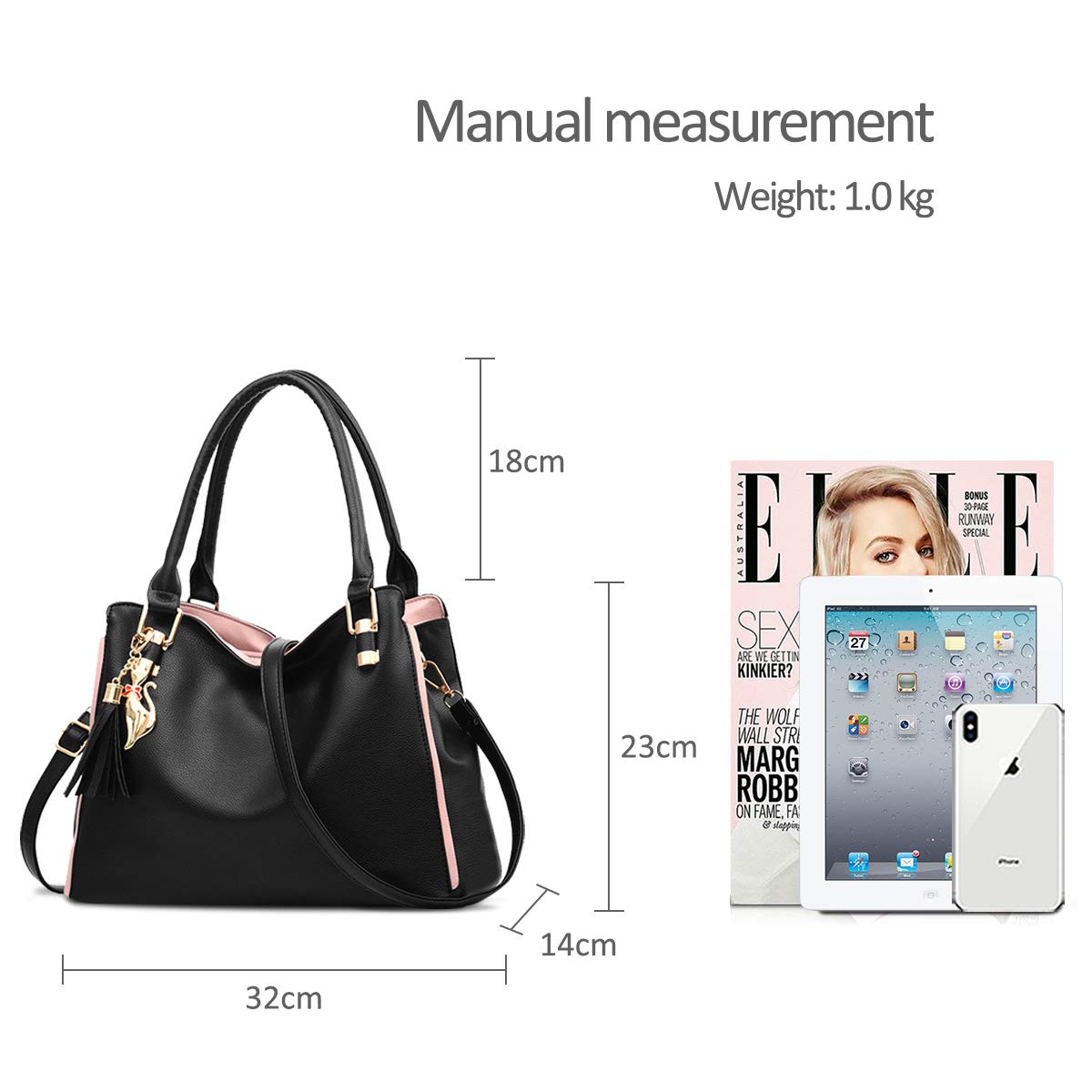 NICOLE & DORIS NICOLE&DORIS Hobos and Shoulder Bags for Women Fashion Handbags Large Tote Bag Ladies Shoulder Bag