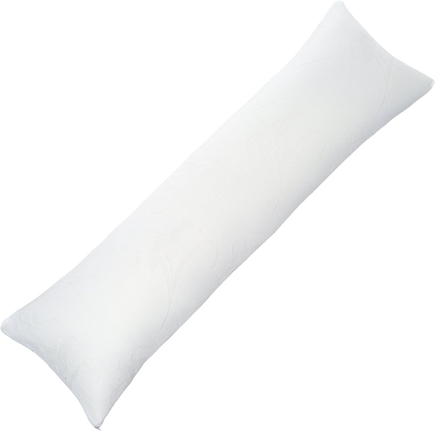 Queens Land Home Bolster Pillow Case Pregnency Pregnency Maternity Orthopeadic Support Pillow Case Cover (3FT (19 x 36cm), White)