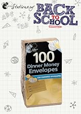 Chiltern Wove Dinner Money Envelopes 100 Pack Brown Pre Printed view 4