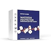 Protect-A-Bed, Premium Cotton-Terry Mattress Protector, Waterproof, 5-sided, Queen