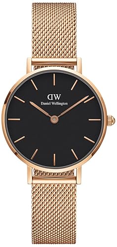 Classic Analogue Black Dial Womens Watch - DW00100217