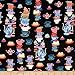 Cotton + Steel 0476814 Rifle Paper Co. Wonderland Mad Tea Party Black Fabric by the Yard