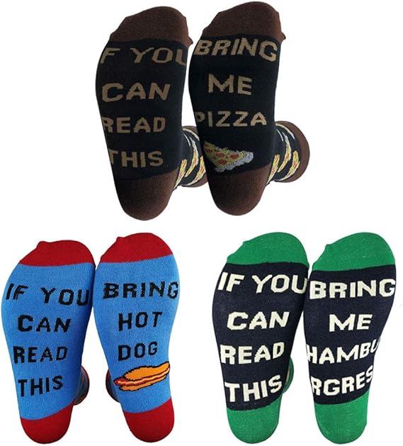 Regali Di Natale Uomo.Yuccer Calzini Divertenti In Cotone Invernali Uomo Donna If You Can Read This Funny Socks Regali Di Compleanno Di Natale 3 Paia Blu Amazon It Abbigliamento