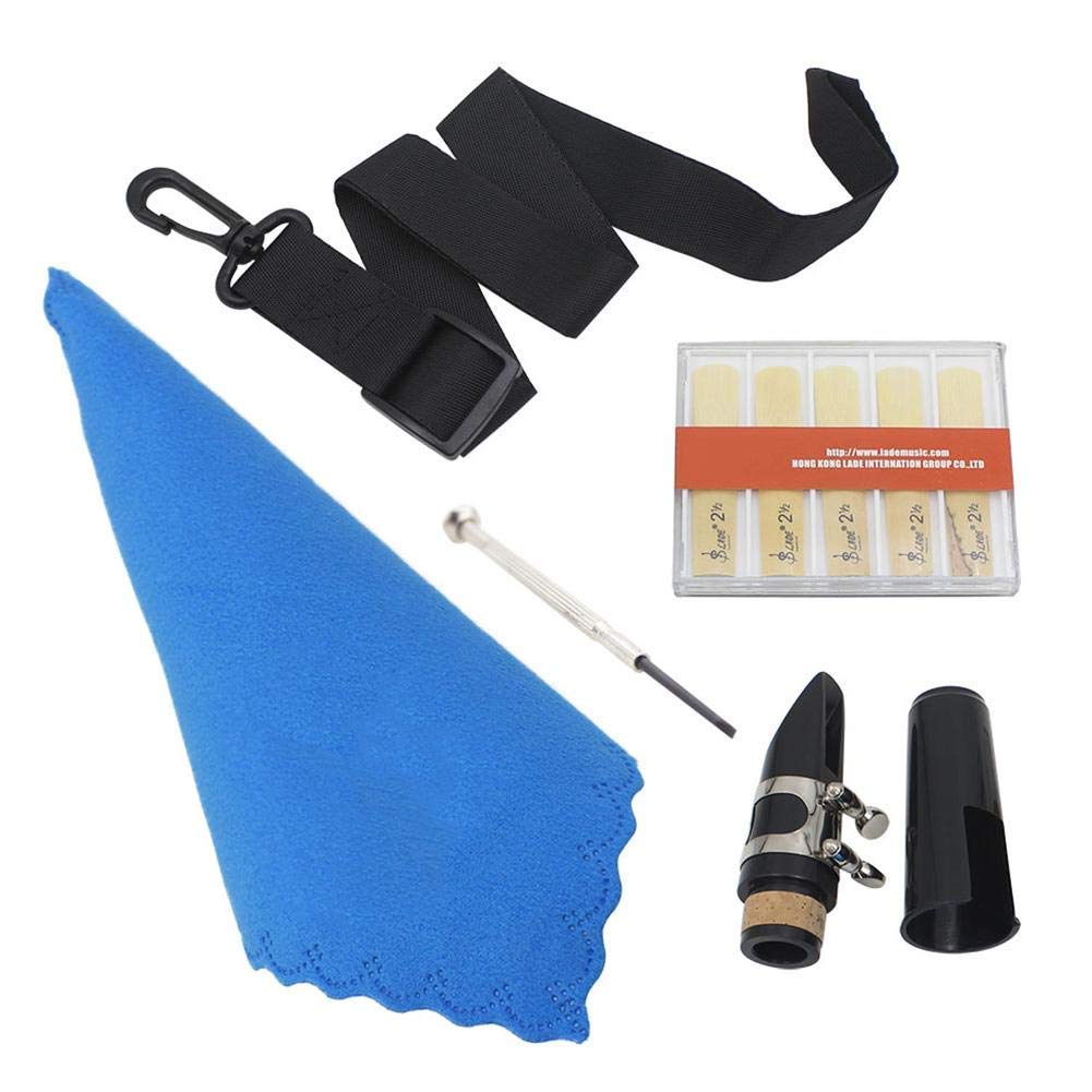 Bnineteenteam 5 in 1 Clarinet Reeds Set Include Mouthpiece,Box of Reed,Belt,Cloth and Screwdriver,Good Clarinet Accessory Kit Playing Accessories Musical Instrument Accessories