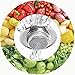 Zoevan 2 PCS Stainless Steel Kitchen Sink Strainer - Heavy Duty Advanced Basket Strainer, Large Wide Rim 4.5