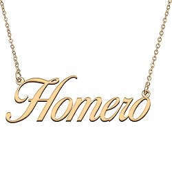 HUAN XUN Customized Custom Simple Any Name Necklace