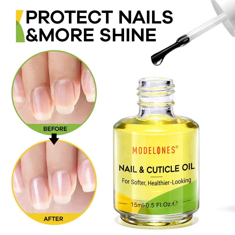 Cuticle Oil Cuticle Softener for Nail Care Cuticle Nail Polish Nail Oil for Acrylic nail/Gel Nail Polish/Poly Nail Gel Nail Salons and DIY Nail Art 15ML MODELONES: Beauty