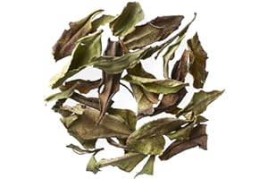 GOLDEN MOON TEA Golden Moon Organic White Peony Tea - Chinese Bai Mudan Leaves - Low Caffeine - Loose Leaf, Non-GMO - 3 Ounces (27 Servings)