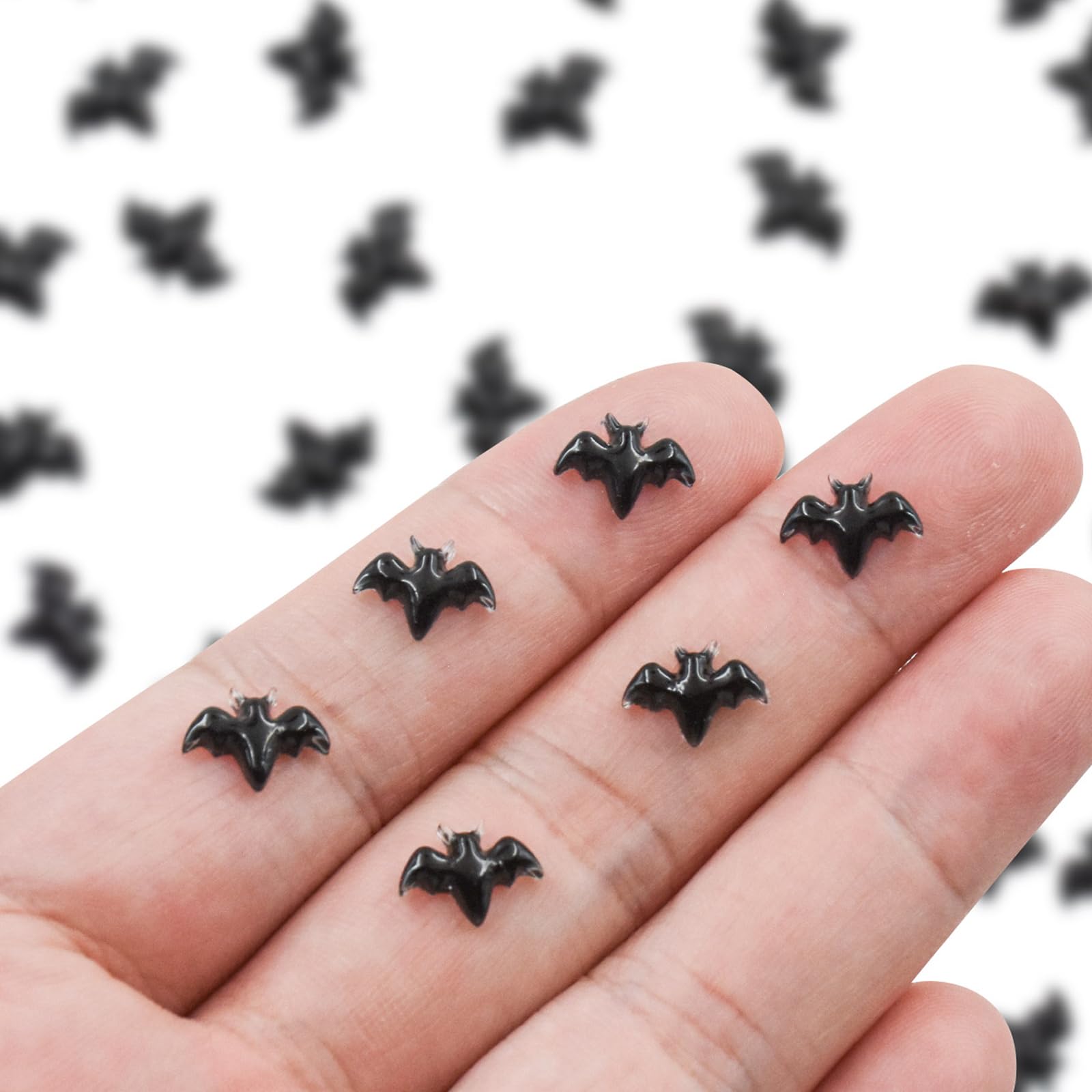 Photo 1 of 100PCS Halloween Miniature Bats Dollhouse Mini Bats for Crafts Cute Halloween Decor Tiny Bat Decor for Fairy Garden Dollhouse Micro Landscaping Decoration