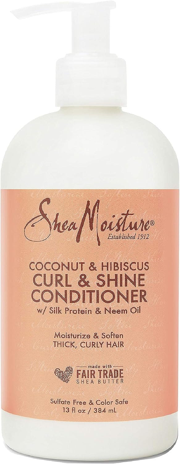 Shea Moisture Conditioner Curl & Shine 13oz Coconut & Hibiscus (2 Pack)